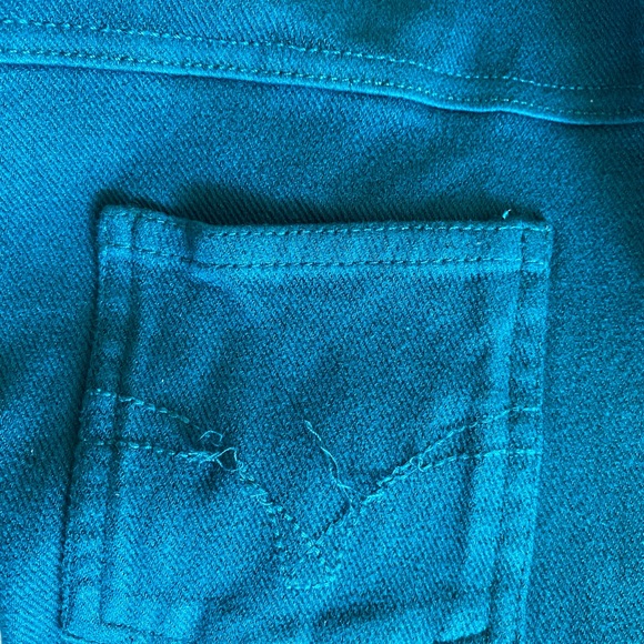 Women's Skinny Pants in Teal - Picture 5 of 5